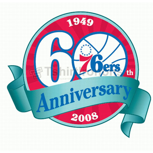 Philadelphia 76ers T-shirts Iron On Transfers N1156 - Click Image to Close